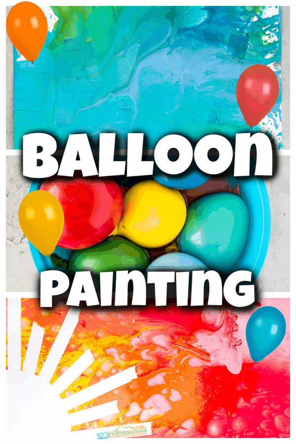 This balloon painting has got to be the highlight of our summer! This summer craft for kids is the perfect blend of an art project and a summer activity for kids. It is quick and easy to get ready and loads of fun to try this water balloon painting! Plus when you finish this water balloon activity, you will have a fun keepsake of your summer fun. This balloon paint art is perfect for preschool, pre-k, kindergarten, first grade, 2nd grade, 3rd grade, and 4th graders too.