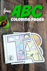 alphabet coloring pages