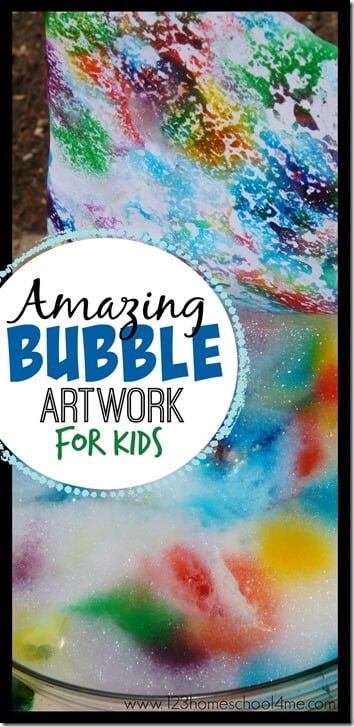 Fun to make and amazing bubble artwork for kids