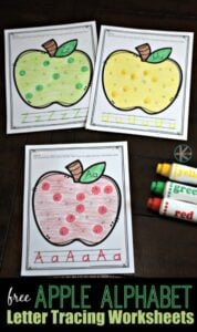 letter tracing worksheets