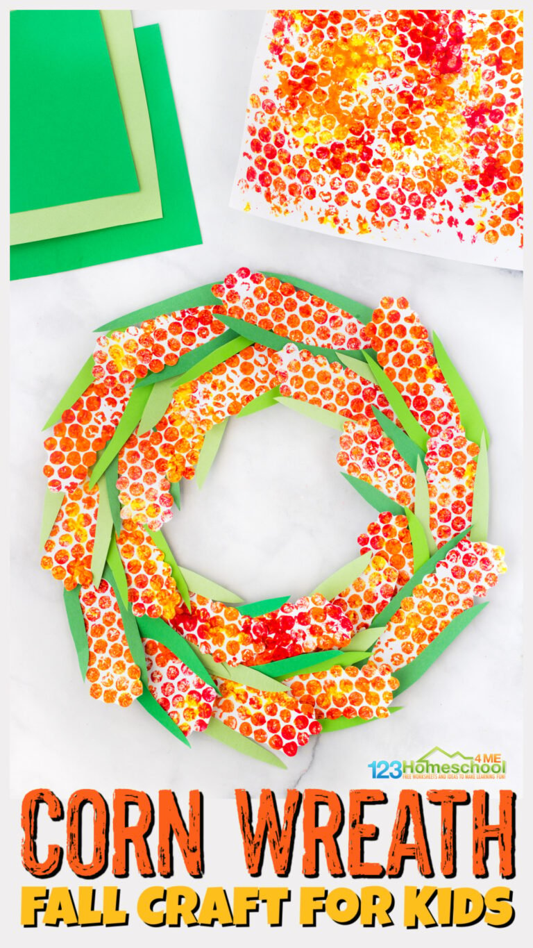 Corn Wreath Craft for Kids