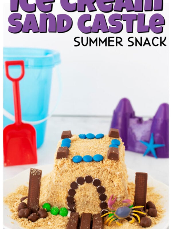 sandcastle summer ice cream snack for kids