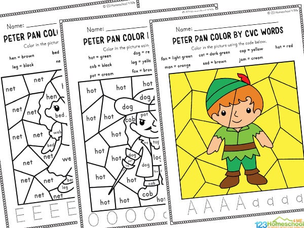 free CVC Word Worksheets