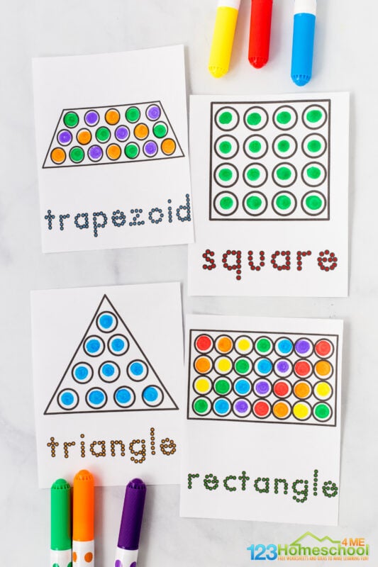 dot marker worksheets