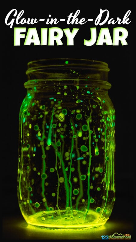 If you have a fairy fan at your house you will love this super cool DIY fairy jar craft project! With just a couple simple materials you can make a mason jar night light that will actually glow in the dark. This fairy craft is perfect for preschool, pre-k, kindergarten, first grade, 2nd grade, 3rd grade, 4th grade, 5th garde, and 6th graders.  Whether you make your fairy light jars as a fun summer activity for kids or as a tinkerbell craft - this is sure to be a hit in your house!