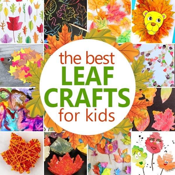 Kids will have fun recreating the beauty of fall these these 36 fun, creative, and unique Leaf Crafts for Kids of all ages.