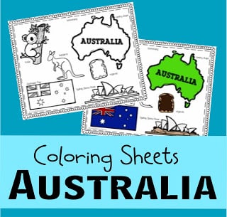 Australia Day Coloring Page