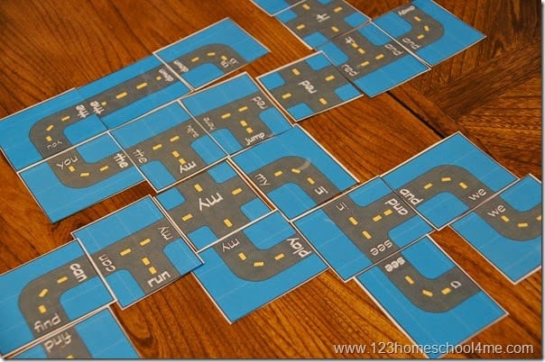 Crazy Roads Sight Words Game