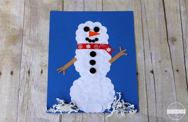 Circle-Snowman-Winter-Craft