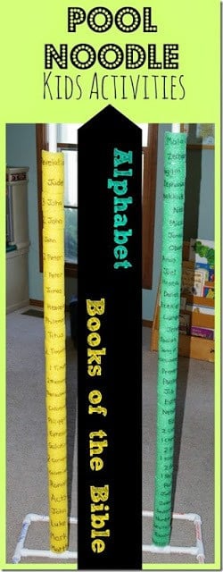 Books of the Bible Pool Noodle Stack