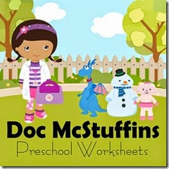 Doc McStuffins Worksheets