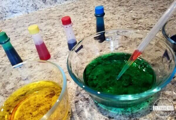 Rainbow Density Science Experiment