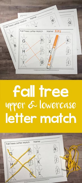 Fall Leaf Letter Match