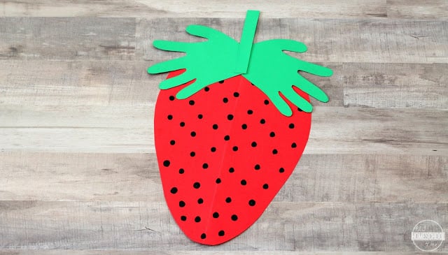 Handprint Strawberry Craft