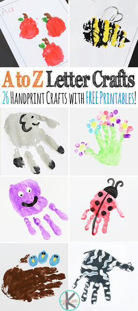 Alphabet Handprint Art