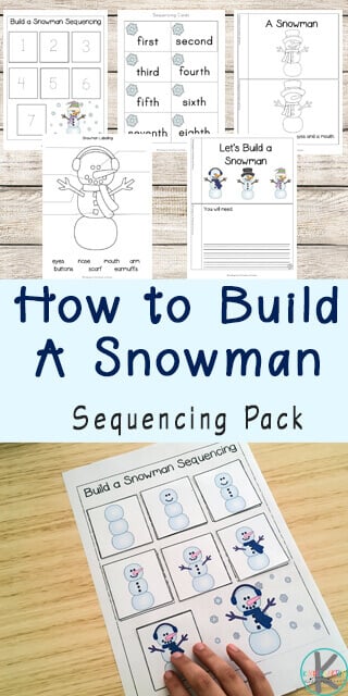 Snowman Sequencing Worksheets