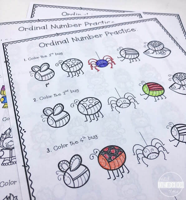 Ordinal-Numbers-Coloring-Pages