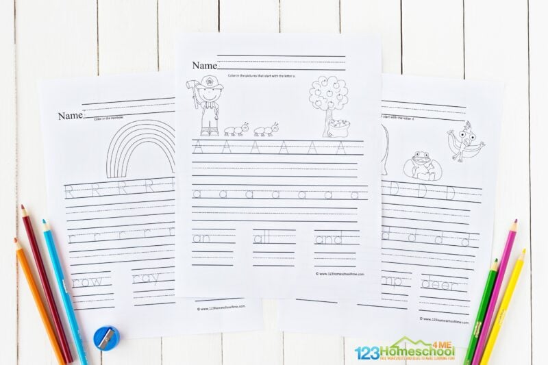 Free Alphabet Worksheets