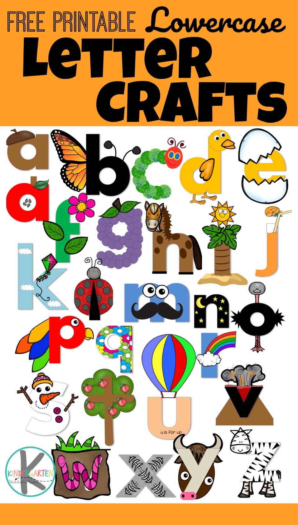 Uppercase and Lowercase Letter Crafts