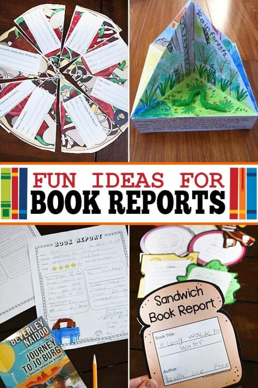 Fun book report ideas We have even more creative book reports from 4d trioramas to pizza book reports, book report flaps to lapbooks, sandwich book reports and more! Which ones of these 5th grade book report ideas is your favorite?