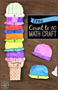 ice cream math craft