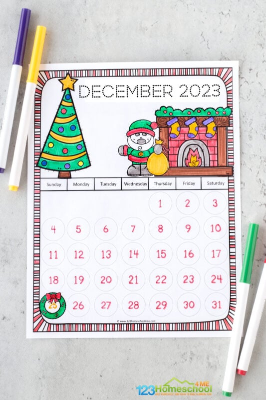 Kids Calendar Template
