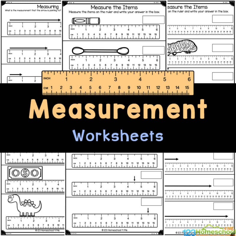 Practice using a ruler with these handy, free printable, measurement worksheets for kindergarten students using inches. 