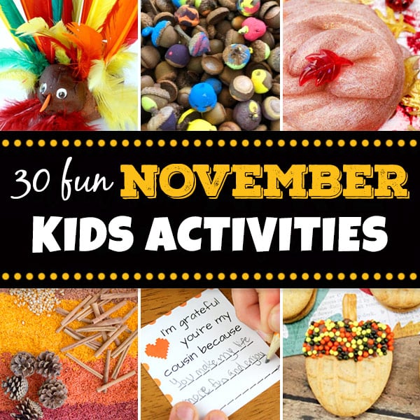 more fun november activiites for kids