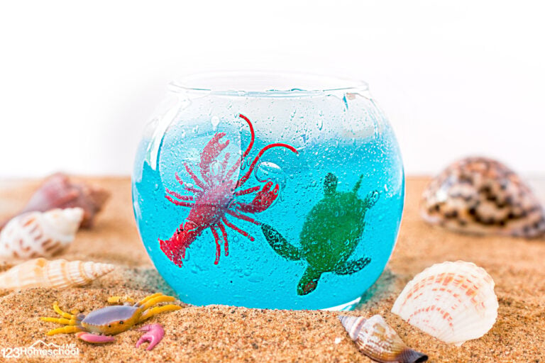 Ocean Slime Recipe – FUN Ocean Activity for Kids