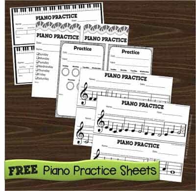 piano practice sheet