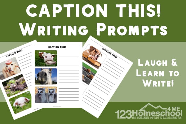 Caption This! FREE Printable Picture Creative Writing Prompts