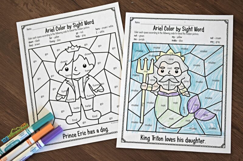 Preschool-Sight-Words-Coloring-Page