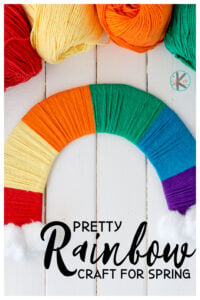 pretty rainbow craft for spring