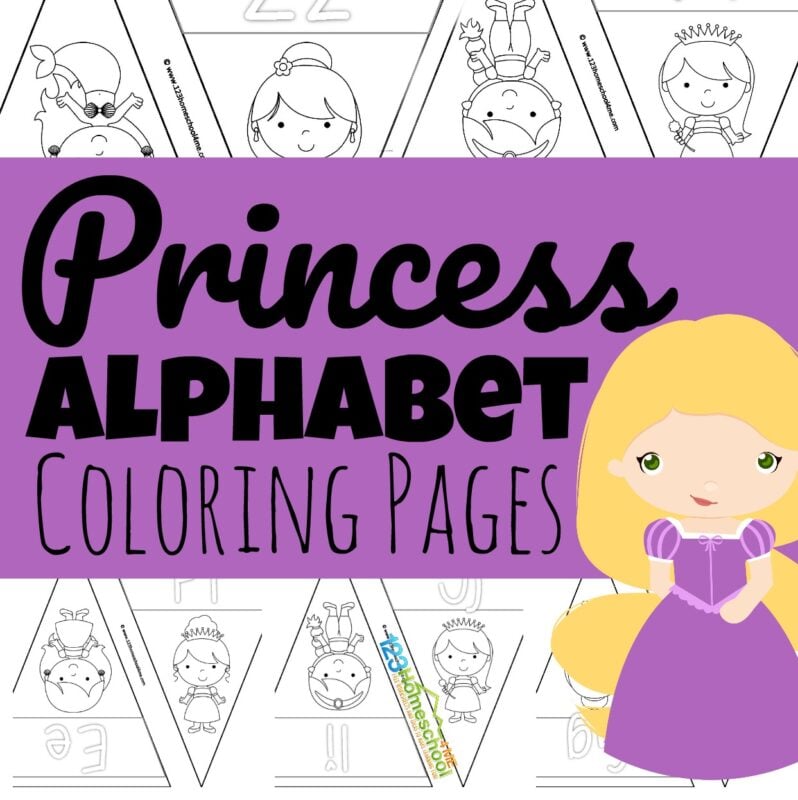 alphabet princess printables