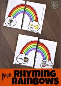 rainbow rhyming puzzles
