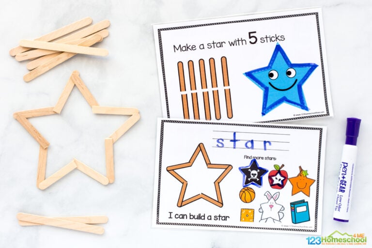 Learning about Shapes Printable Activity for Preschoolers