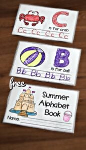 summer handwriting worksheets