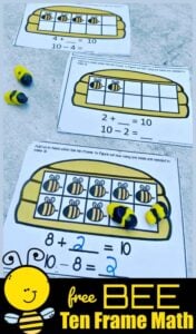 bee-ten-frame-math-worksheets