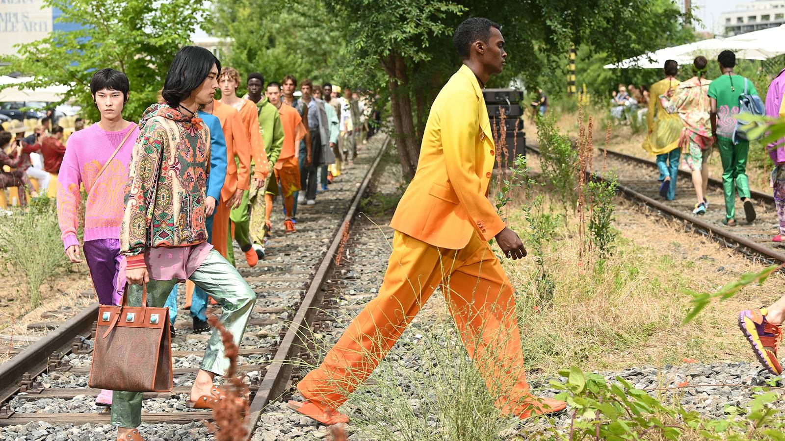 Etro menswear Spring/Summer 2022 collection. Getty Images.