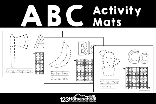 Free printable A to Z letter tracing worksheets for learning ABC and improving fine motor skills with fun alphabet activity sheets!