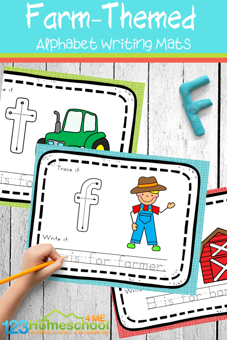 Farm Alphabet Tracing Mats