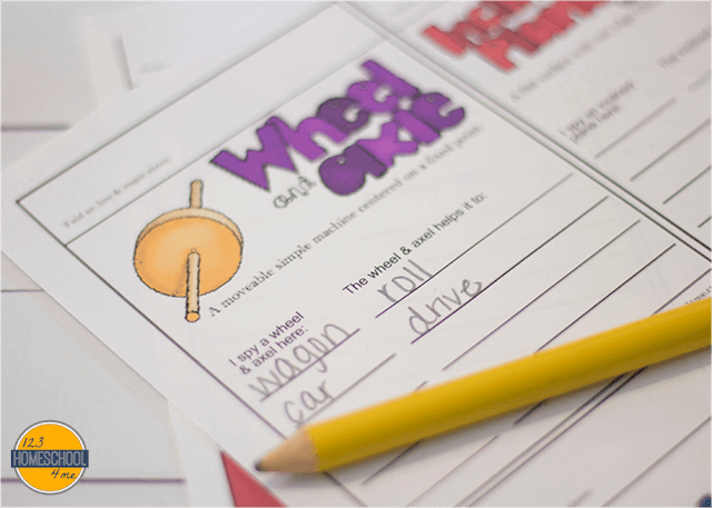 I Spy Simple Machines Printable