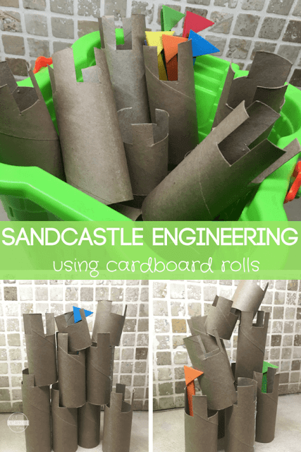 Summer is almost here and that means it is time for fun Summer learning! This summer steam project is loads of fun! Kids will design and build a sandcastle from cardboard rolls. This castle activities allow students to work on engineering, creativity, design, art, science, and more. This tp roll projects is a must with preschool, pre-k, kindergarten, first grade, 2nd grade, 3rd grdae, 4th grade, 5th grade, and 6th grade students. So keep those toilet paper rolls to try this fun summer activity for kids.